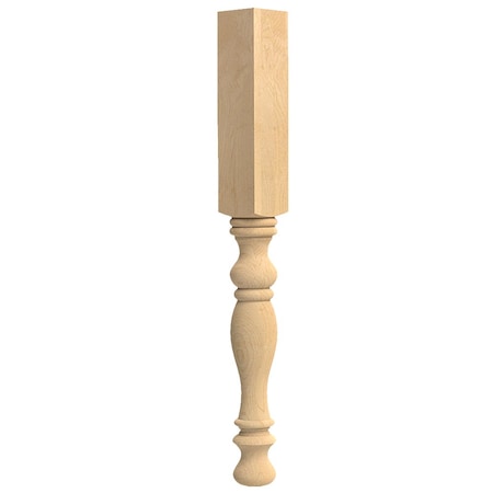 Designs Of Distinction English Country Island Column with Foot - Red Oak 01000210AK1